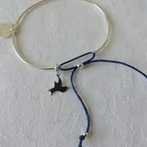 Bracelet demi-jonc Spiritus (disponible en argent ou en plaqué or)