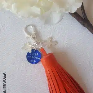 Porte-clés pour les parrains et les marraines (avec colombe et Croix)
