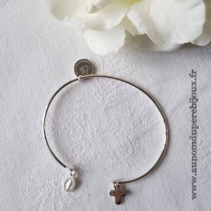 Demi-jonc mini Mini (argent massif ou plaqué or)