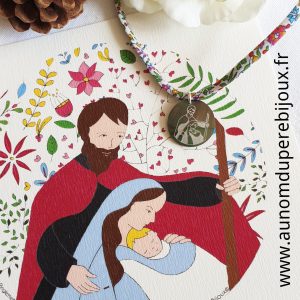 Catho box St Joseph et la Ste Famille (collier)