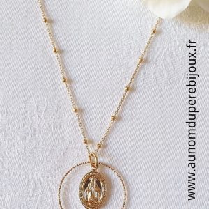 Collier Sancta Maria (en argent massif ou en plaqué or)