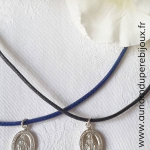 Collier médaille miraculeuse (en argent ou en plaqué or)