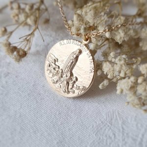Collier médaille ND de Fatima