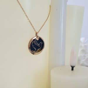 Collier de Colombe du Saint Esprit (en argent massif ou en plaqué or)
