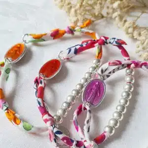 Bracelet Dizainier sur cordon Liberty