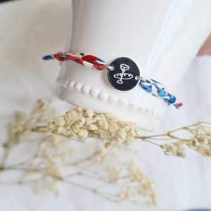 Bracelet de Communion Le Pain et Le Vin sur cordon Liberty Wiltshire Marianne