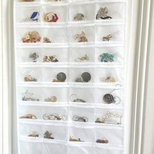 Pochette range bijoux (blanc)