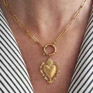 Collier Hermance avec Coeur ex-voto