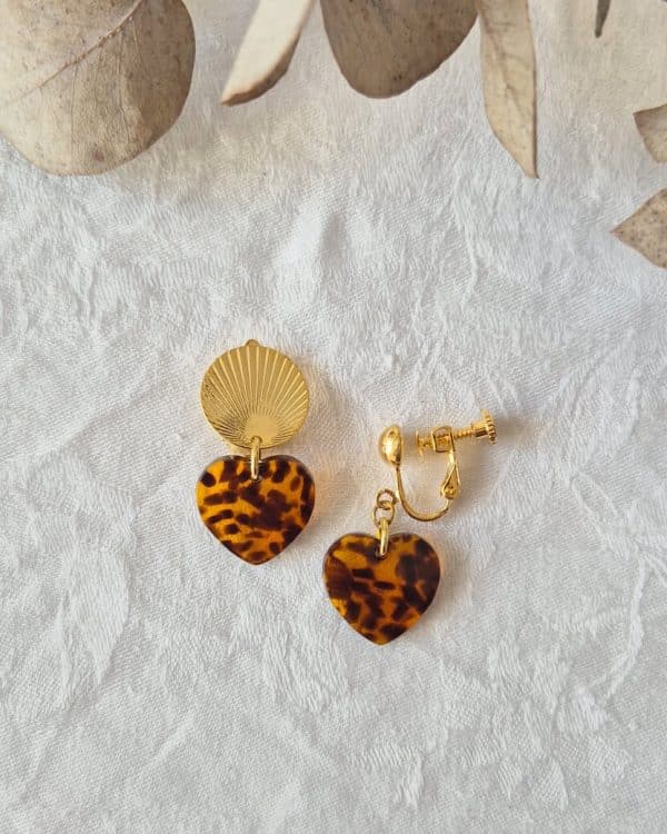 Boucles d'Oreilles Love mini (attaches clip)