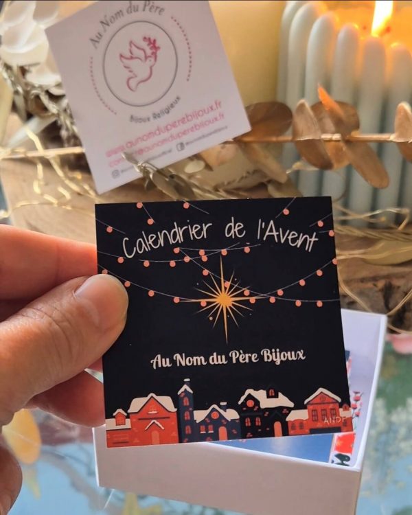 Calendrier de l'Avent - carte de présentation