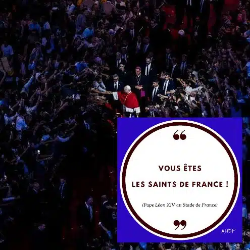 Carte Cl'1 Dieu du Pape Léon XIV au Stade de France